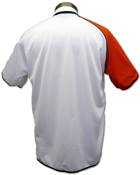 無垢の白と活気の橙の曲線デザインA02タイプ白/橙・裏