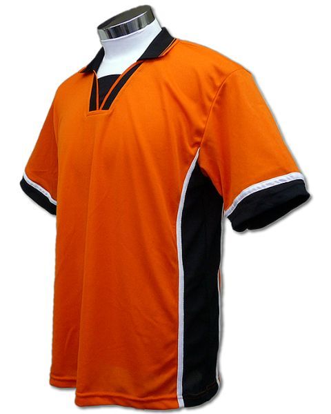 学割クラスTシャツサッカーユニフォーム B02タイプ 橙の画像